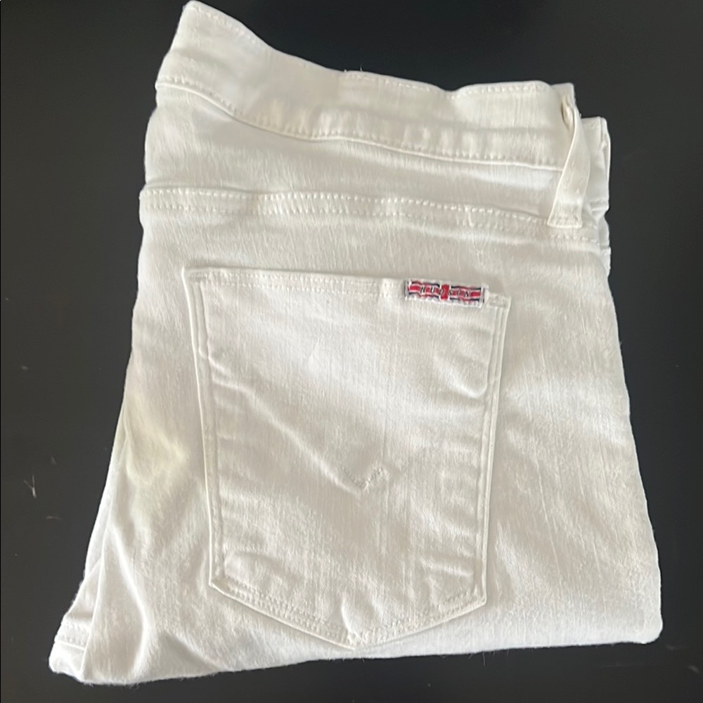 Hudson Jeans White Ankle Crop Jeans